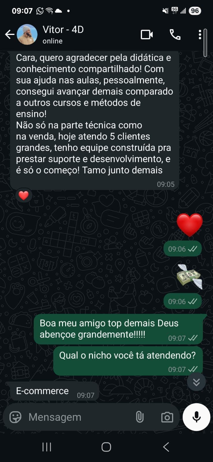 Depoimento de Vitor